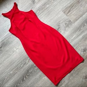 *Belle Badgley Mischka Red Dylan Dress Sz 2